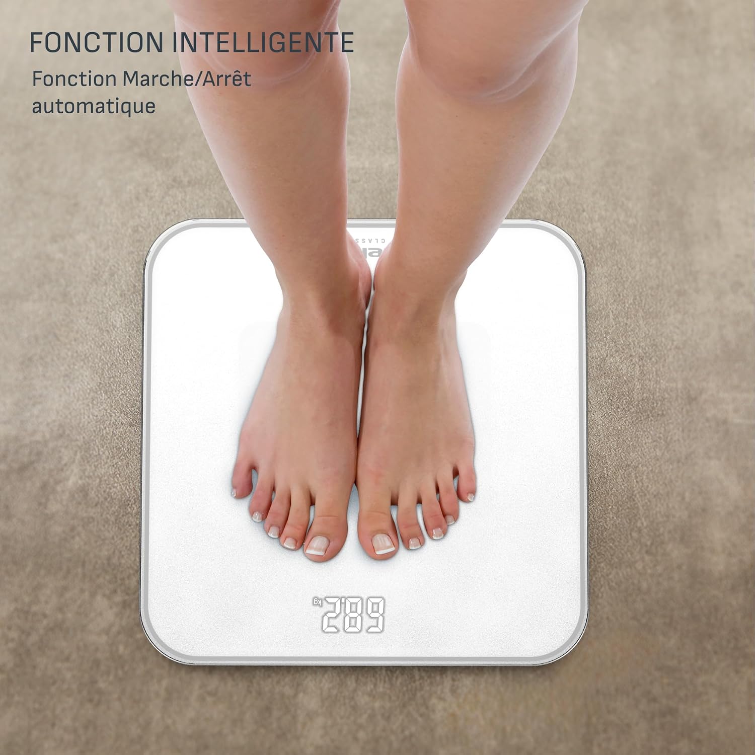 Detalle de Tefal Classic 2.0 elektronische personenweegschaal, 180 kg, 100 g en led-display