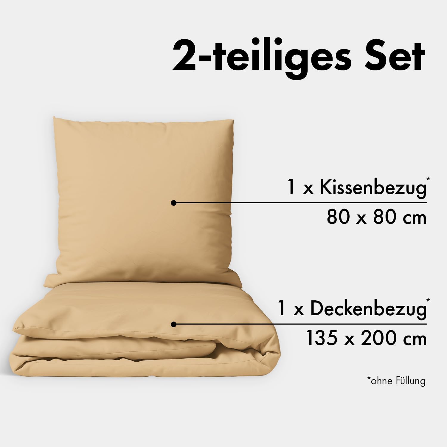 Detalle 2 de JACOBSON Perkal Bettwäsche 135x200 Set