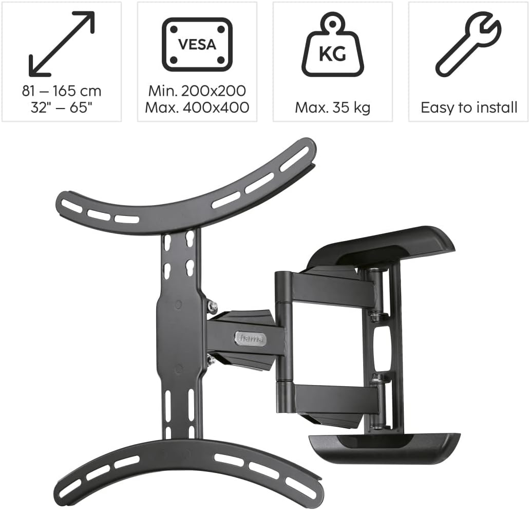 Detalle 2 de Hama TV Wandhalterung schwenkbar 32–65 Zoll