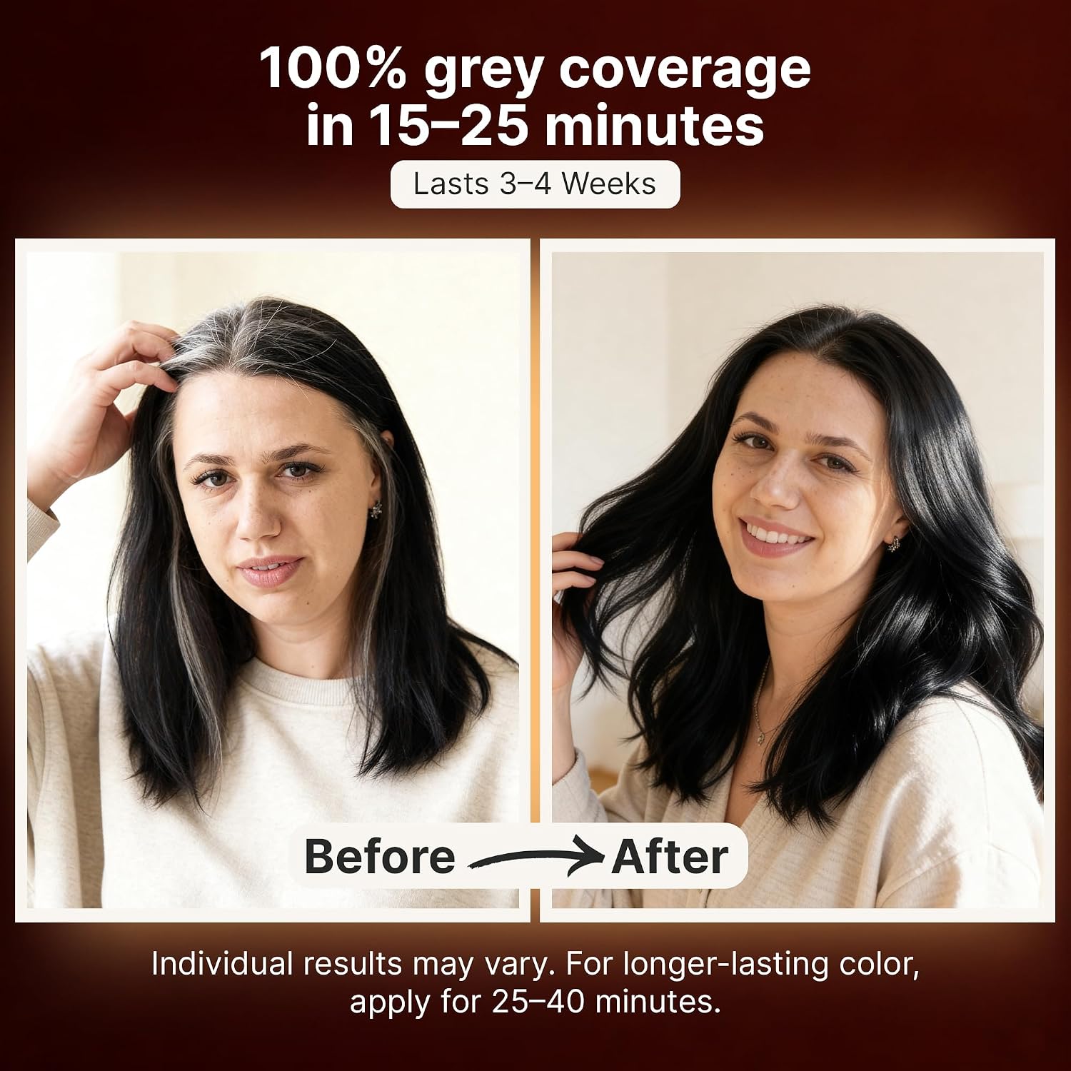 Detalle de Herbishh Hair Color Shampoo 500ml — Black