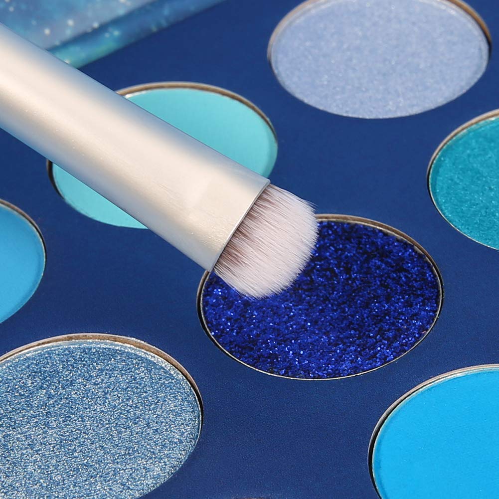 Detalle 2 de docolor Y0912-2 Blue Gemstone Eyeshadow Palette, 9 Colors, Matte and Shimmer