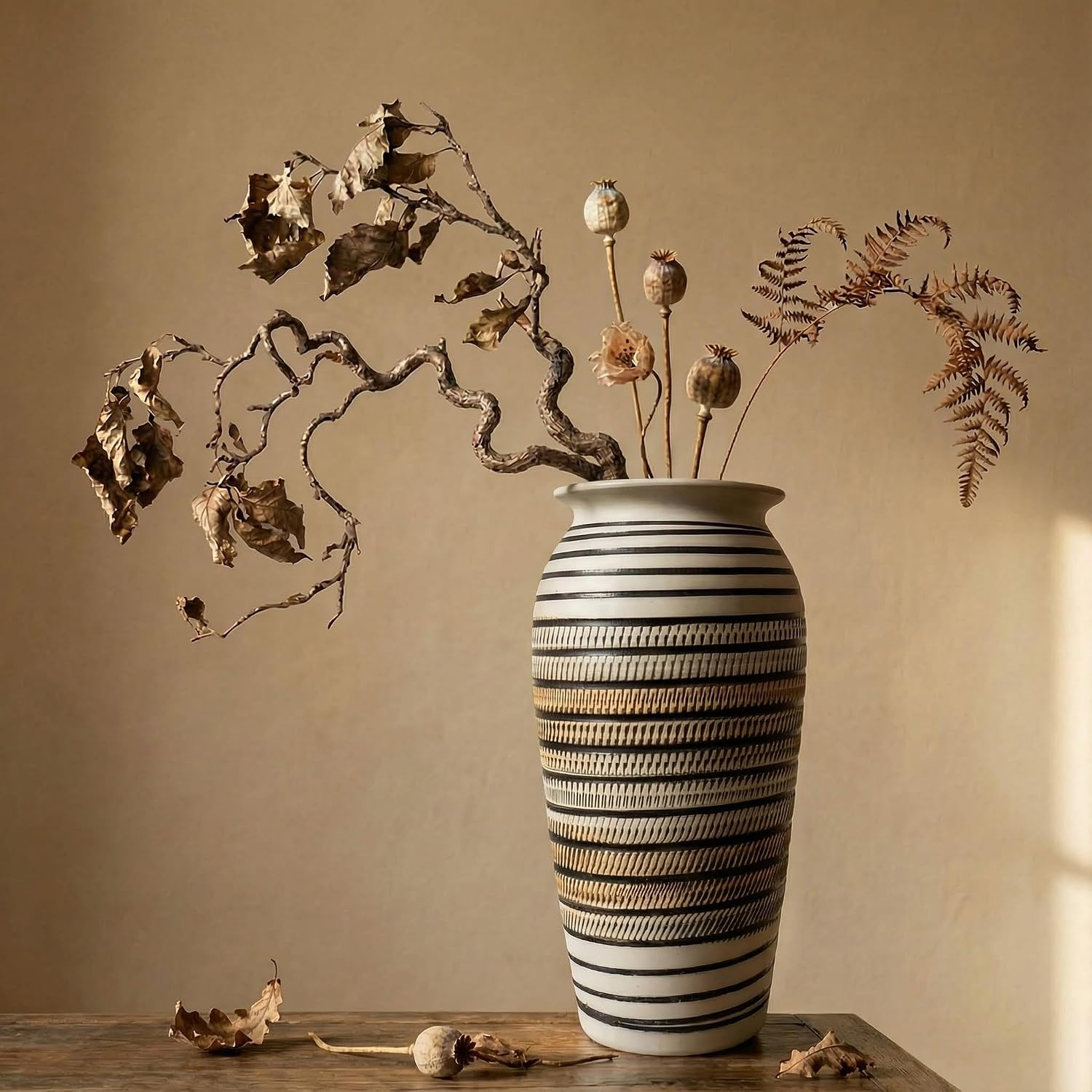 Thumbnail 1 de KeyDeco Ceramic Vase, 12.5-Inch