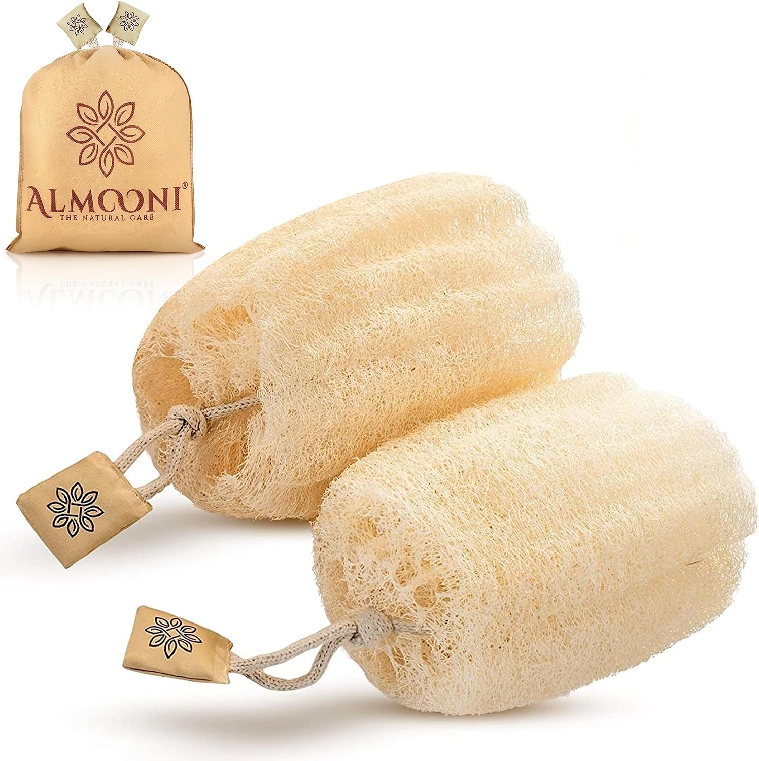 Thumbnail 6 de Almooni Egyptian Loofah Exfoliating Sponge 3-pack