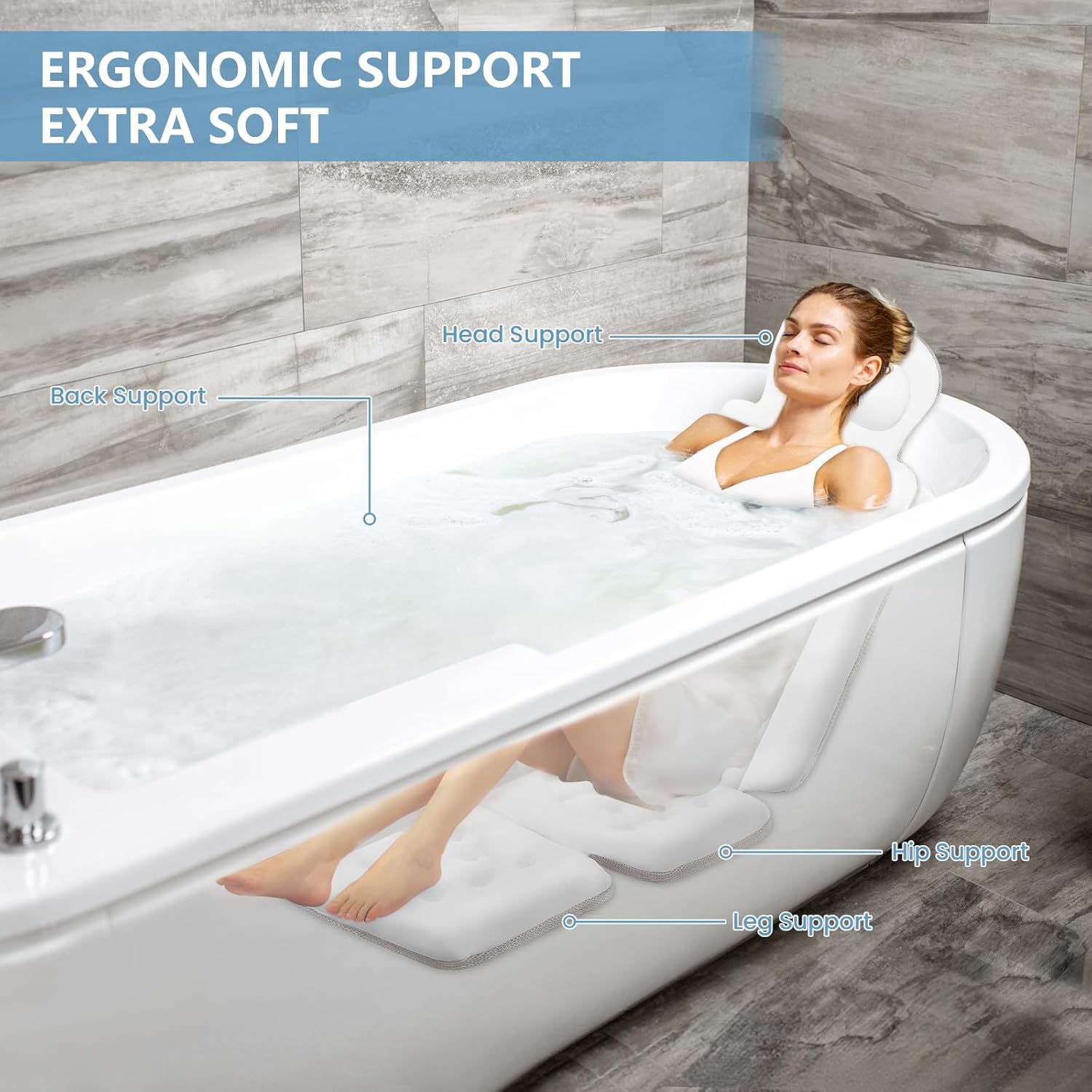 Thumbnail 4 de Full Body Bath Pillow 51" x 16