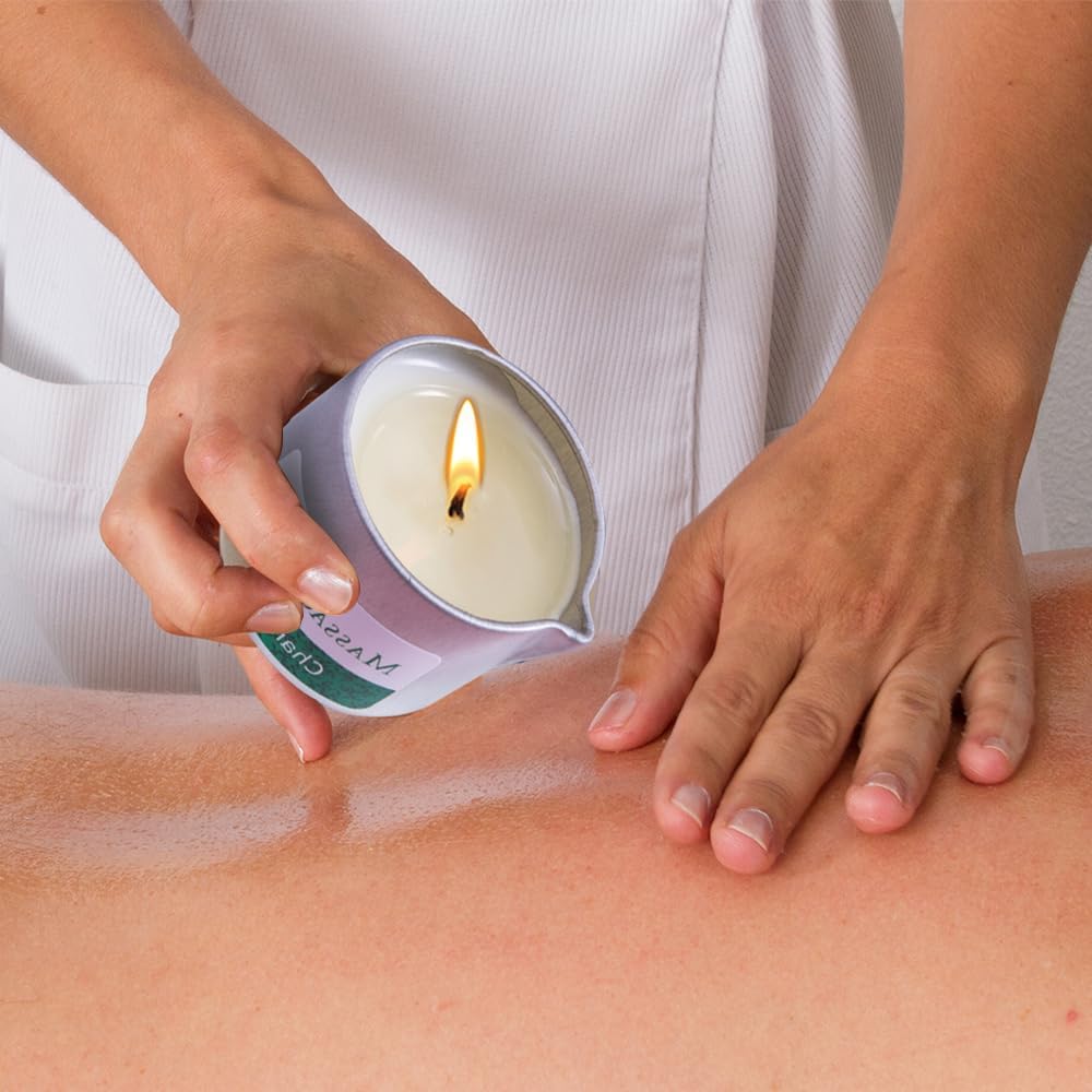 Thumbnail 1 de Massage Oil Candle Low Temp Scented Candle for Body SPA – Vanille, 50 ml – Geschenkset