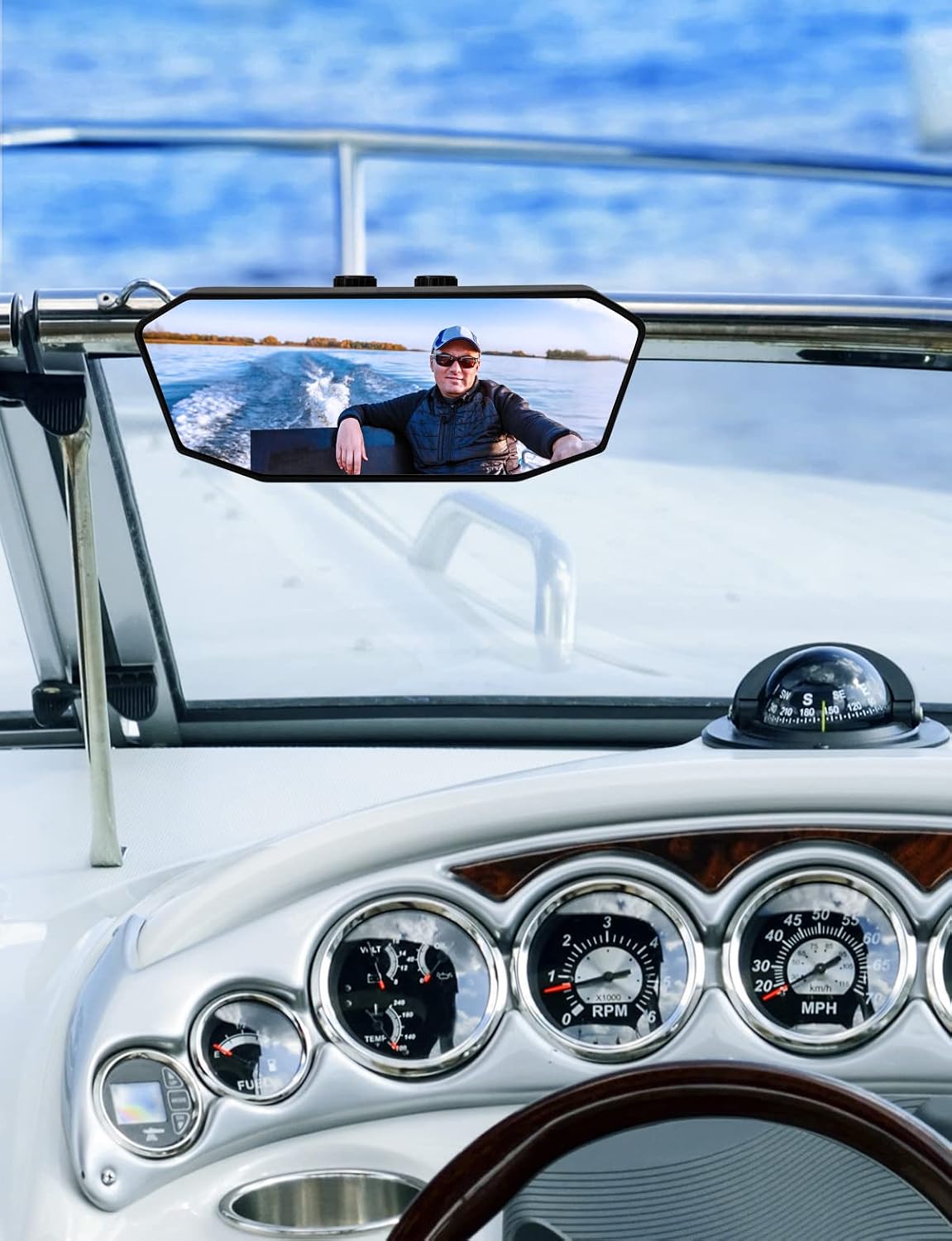 Thumbnail 5 de KEMIMOTO Boat Mirror 10.5 in
