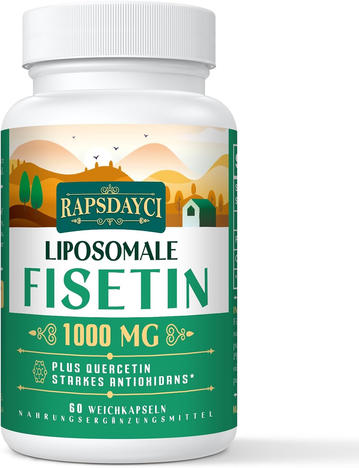 Thumbnail 6 de Liposomale Fisetin und Quercetin 1200mg – Hochdosierte, liposomale Formulierung (60 Weichgelkapseln)
