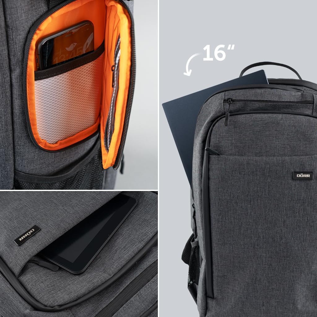 Thumbnail 4 de DÖRR Fotorucksack Prag Pro 20L & Prag Go 16L – wasserdicht mit 16-Zoll-Laptopfach, Stativhalterung & flexibler Fotoeinteilung
