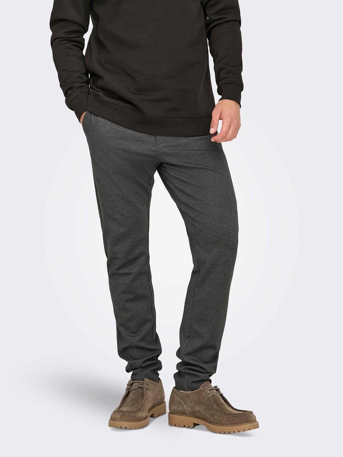 Detalle de Only & Sons Onsmark Check Pants Hy Gw 9887 Noos Trouser – Slim Chino Trousers for Men