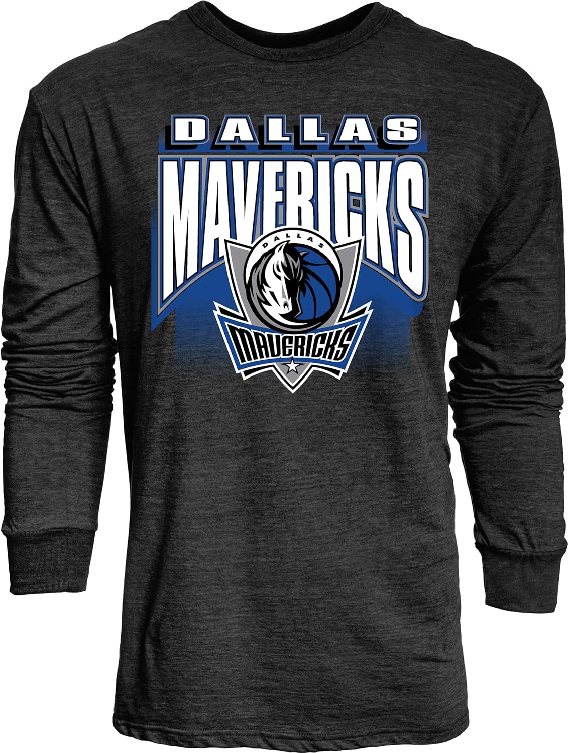 Thumbnail 4 de Blue 84 84 NBA Tri-Blend Long Sleeve T-Shirt (Officially Licensed) – Starters Black