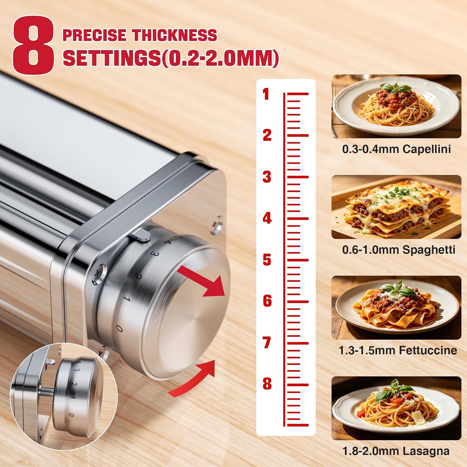 Detalle 2 de KitchenAid-Compatible Pasta Maker Attachment, Stainless Steel