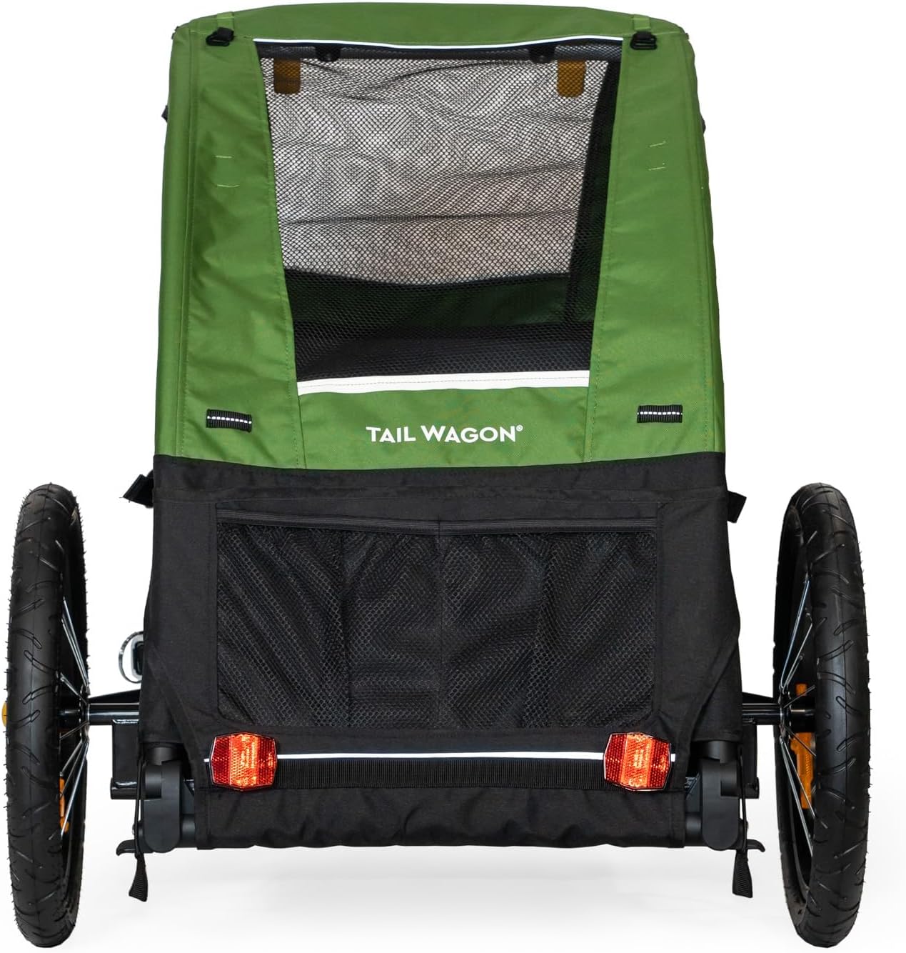 Detalle de Burley Tail Wagon 自転車用ペットトレーラー、メッシュ窓・洗える床・折りたたみ式