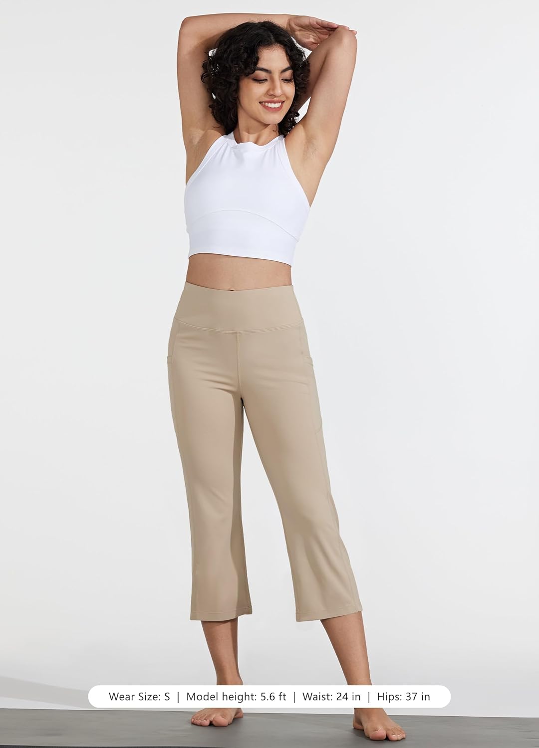 Thumbnail 5 de WILLIT Caprihose Damen – Yogahose Capri mit High-Waist, geradem Bein und Taschen