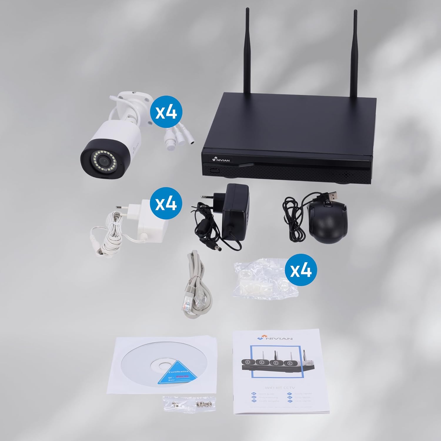 Thumbnail 6 de NIVIAN Kit videosorveglianza WiFi 2K