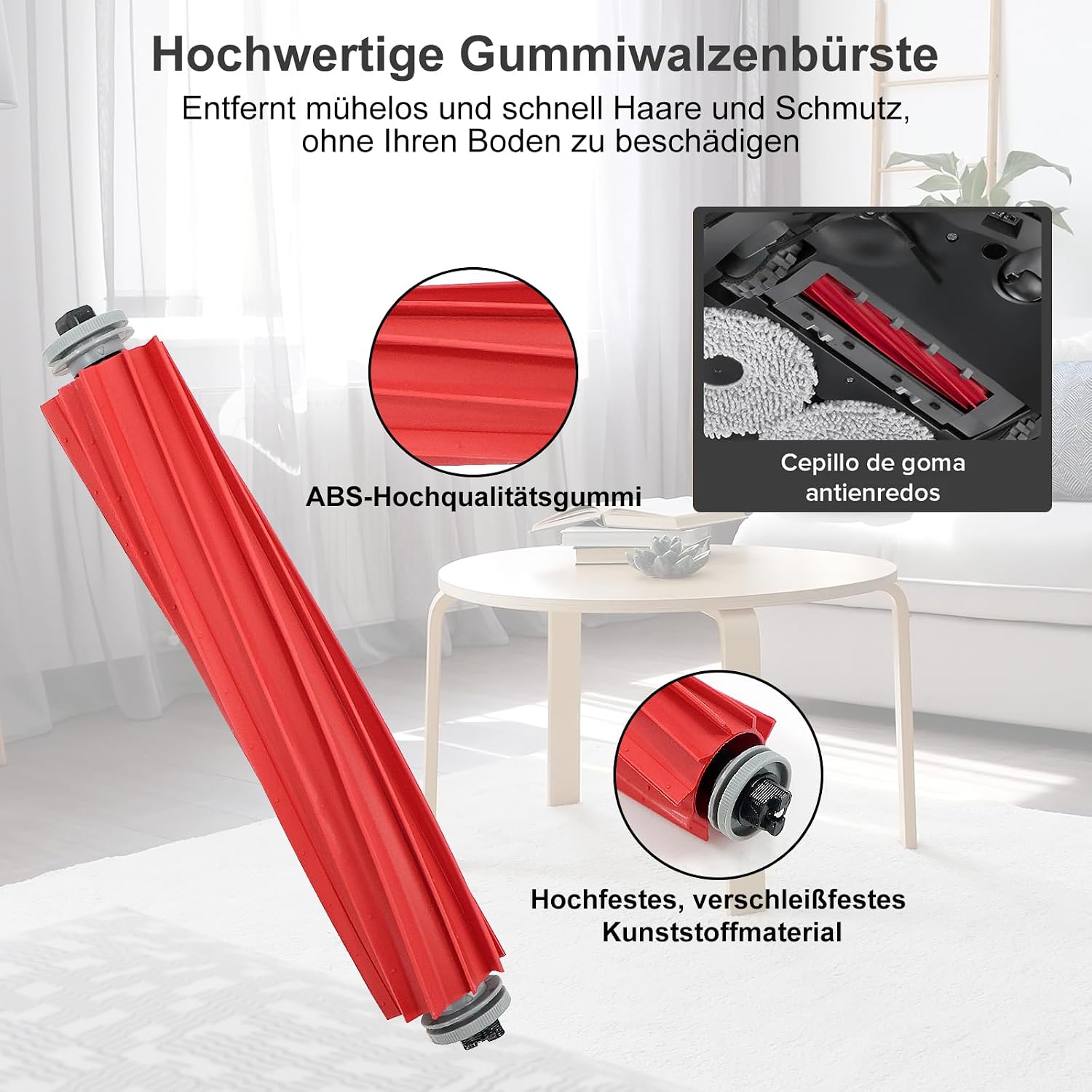 Detalle de Fishoney 26 Stück Zubehörset für Roborock QV 35A/QV 35S, Qrevo S Pro, QR 598/QR 798
