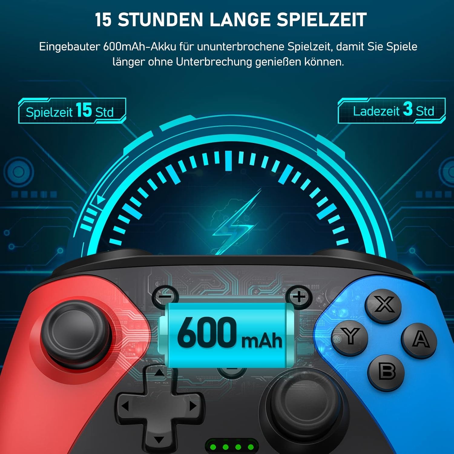Thumbnail 6 de HELLCOOL Switch Controller kabellos 15 Std
