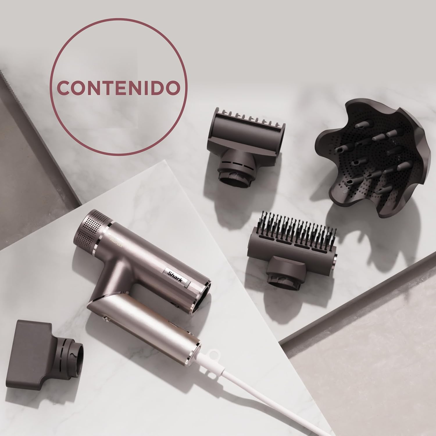 Detalle 2 de Shark HD542EU SpeedStyle Pro FLEX Secador de Pelo Iónico