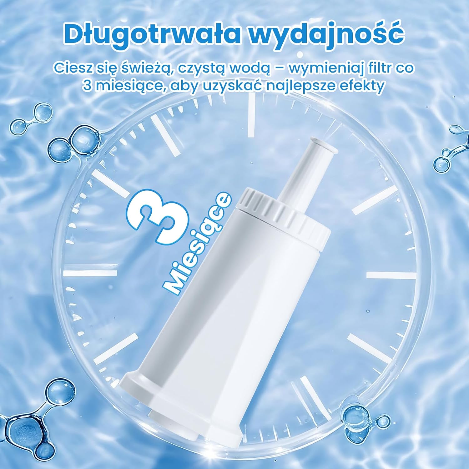 Thumbnail 6 de Mutital M800 – filtr wody do ekspresu Sage, węgiel kokosowy, zestaw 6 sztuk