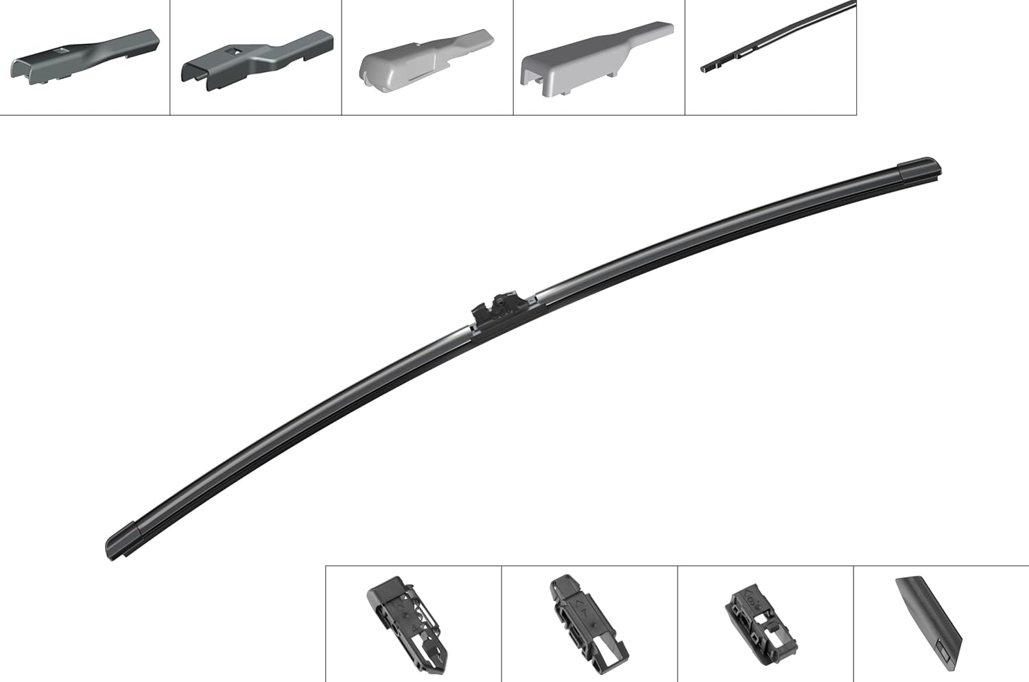 Detalle de Bosch APX26 Tergicristallo Aerotwin da 650 mm – High performance per parabrezza anteriore