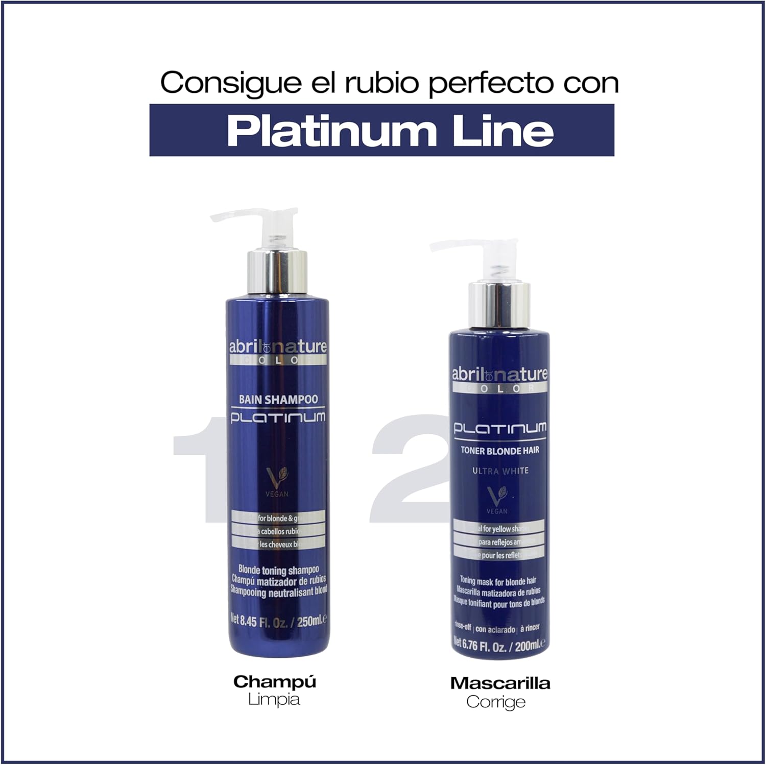 Thumbnail 5 de Abril et Nature Platinum Champú Profesional, para Cabellos Rubios 💜