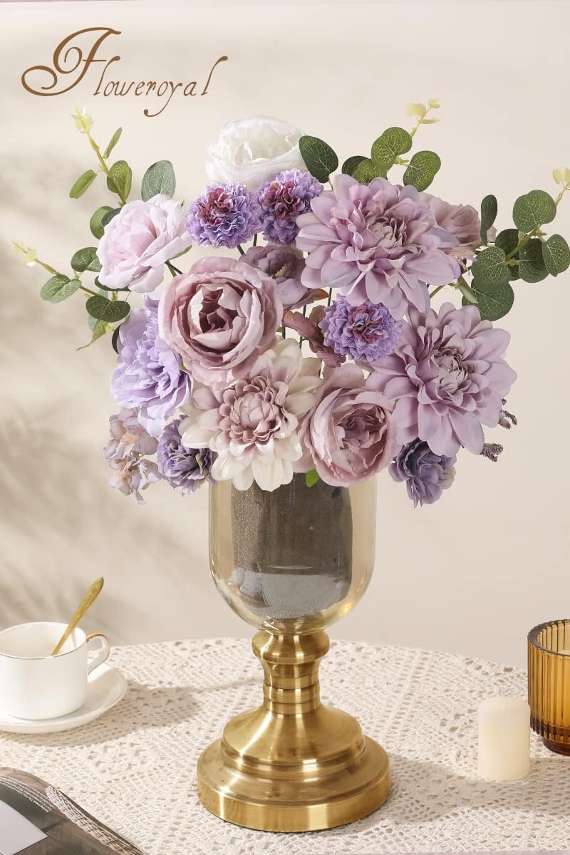 Thumbnail 5 de Floweroyal Purple Silk Flowers Combo for DIY Arrangements 🎀