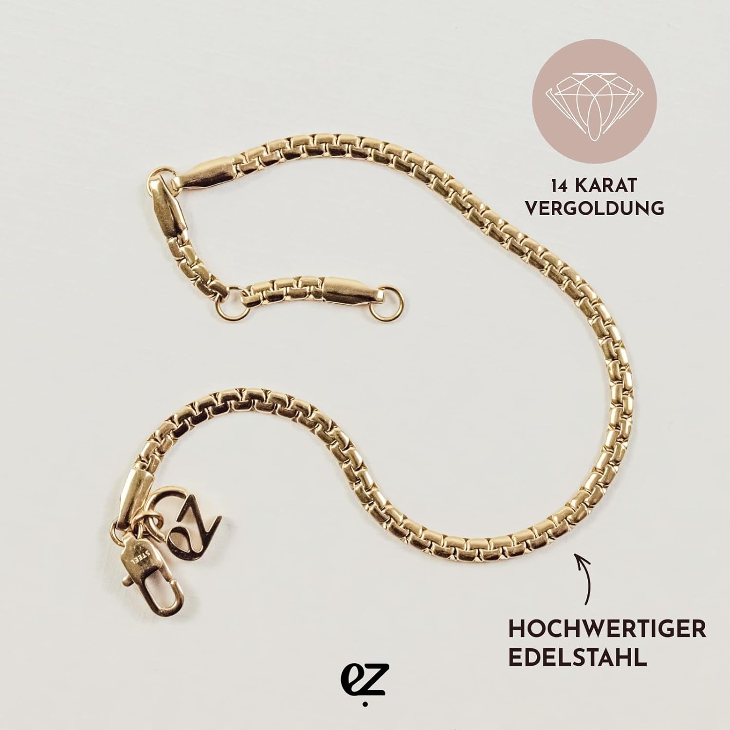 Thumbnail 2 de ECHTZEIT Armband aus Edelstahl – 21 cm lang | The Y-Sleek