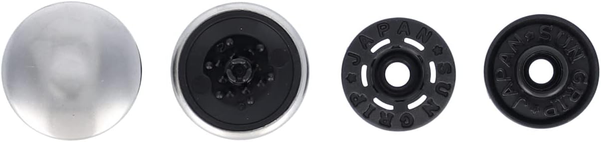 Detalle de 清原 SUN17-130 ワンタッチプラスナップ スリム メタル 直径14mm・ニッケル 12組入り