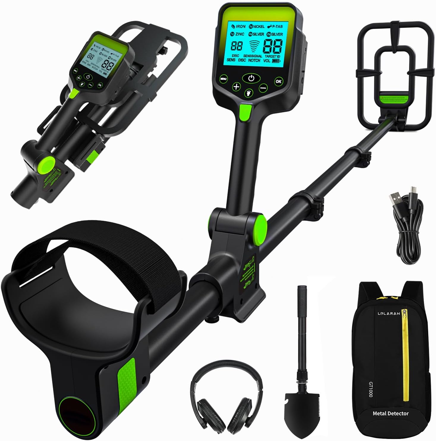 Thumbnail 6 de Kit détecteur de métaux LOLARAN pour adultes et enfants : pliable, étanche, batterie lithium rechargeable