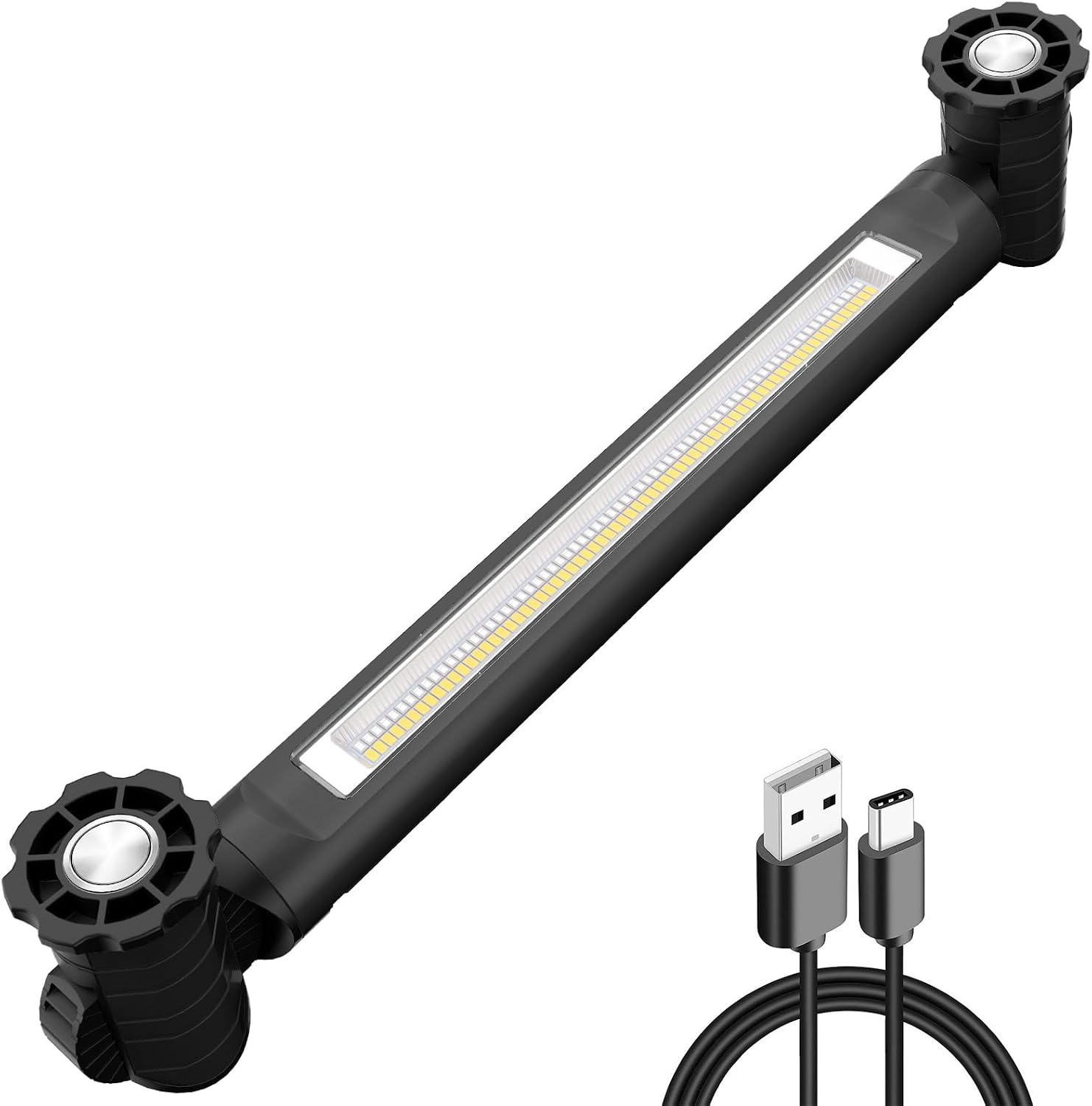 Detalle de MEIKEE oplaadbare LED-werklamp 3000 lm, 5000 mAh en IP65