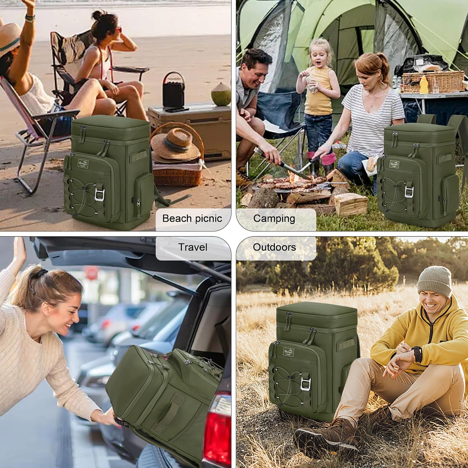 Thumbnail 6 de YOUNGOA 30L Cooler Backpack: Large Insulated Leakproof Picnic Backpack for Outdoor Adventures