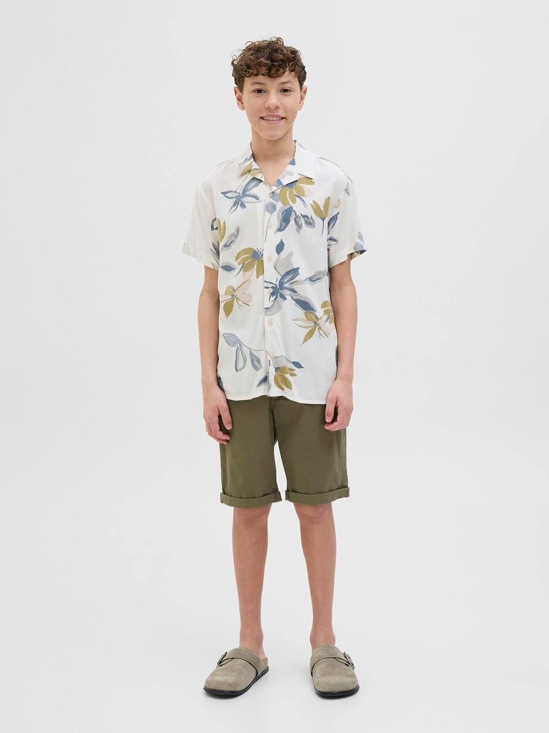Detalle de Jack & Jones Jpstdavid Jjchino Shorts AKM Sn JNR – Short Chino pour garçon