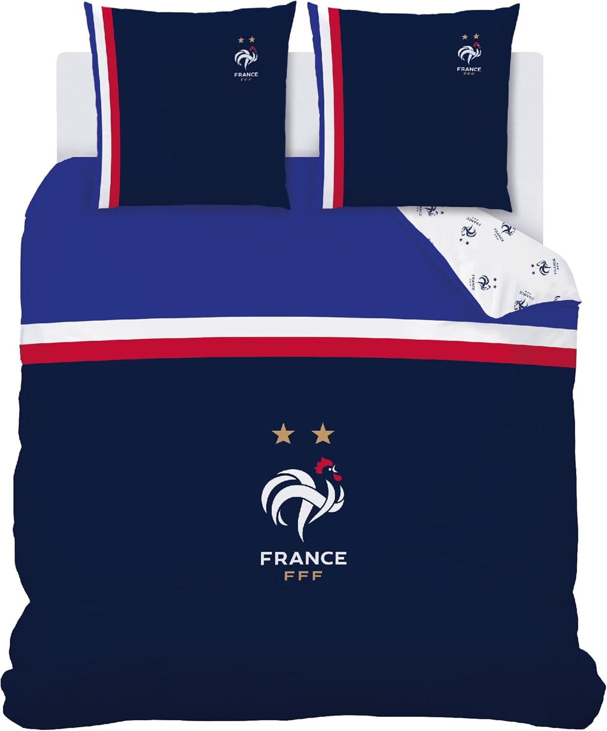 Thumbnail 4 de FFF Drapeau Parure de Lit Enfant en coton 100% – Bleu Marine, imprimé FFF et revers graphique