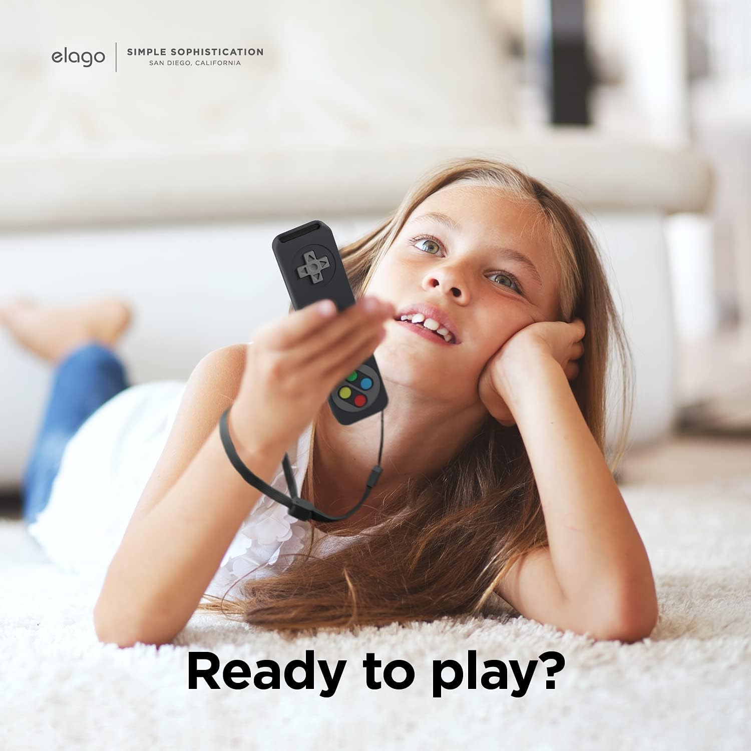 Thumbnail 1 de elago R4 Étui rétro en silicone pour Apple TV 4K Siri Remote 3e (2022) & 2e (2021) – noir