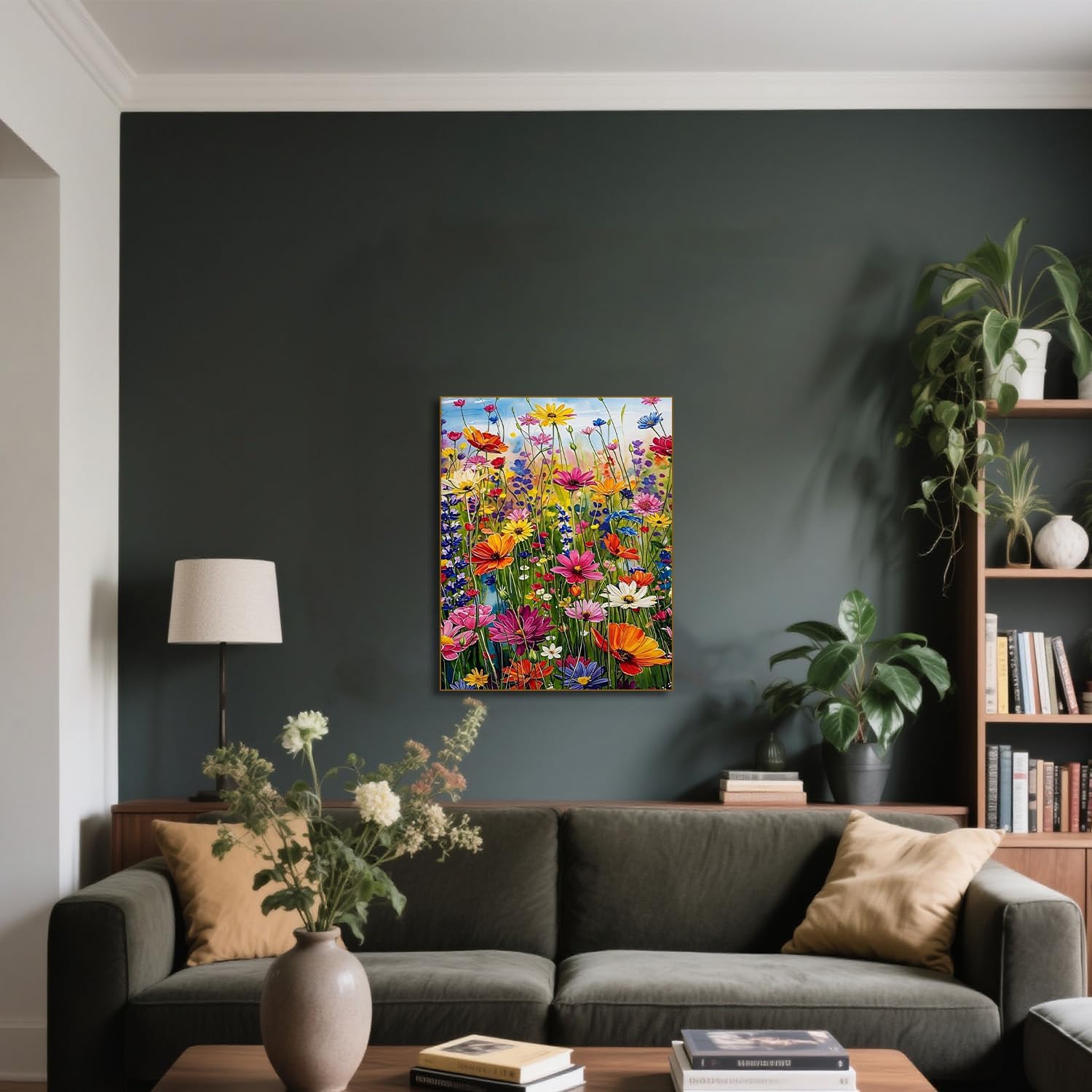 Detalle 2 de GOUGOUFAFA Flower Paint by Numbers for Adults — 16x20 in (40x50 cm)