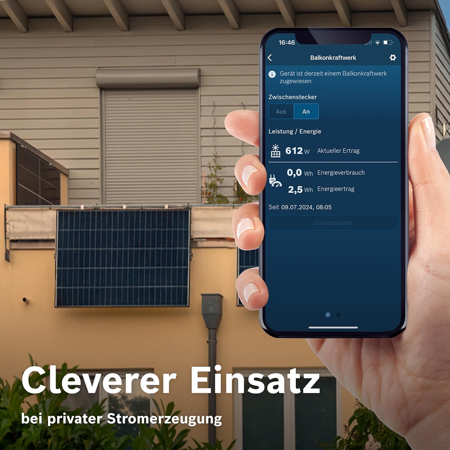 Thumbnail 3 de Bosch Smart Home Zwischenstecker kompakt [+M] – smarte WLAN-Steckdose mit App-Steuerung und Energiesparfunktion