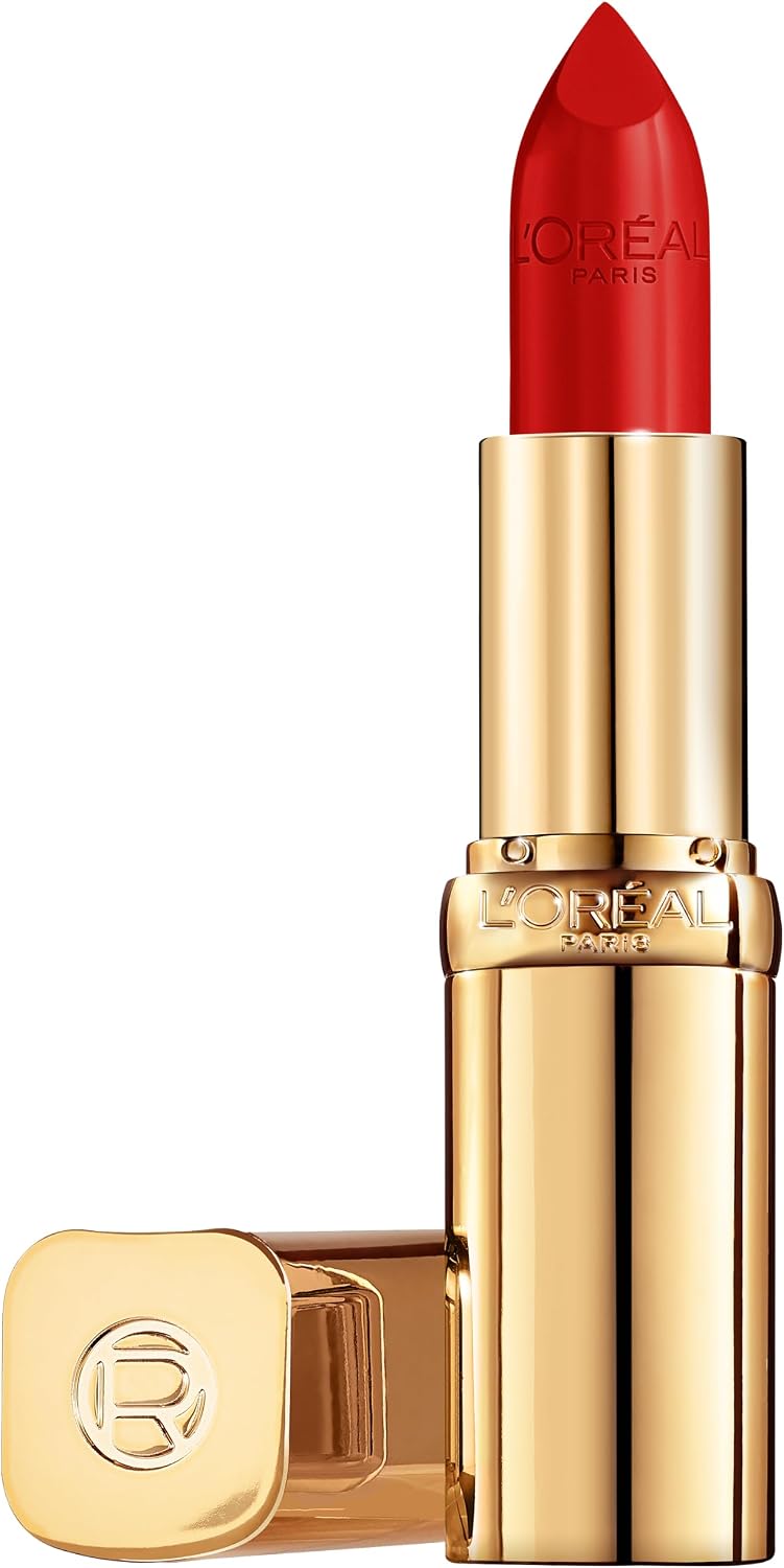 Detalle de L’Oréal Paris Color Riche Satin 297 Red Passion – läppstift med satinfinish