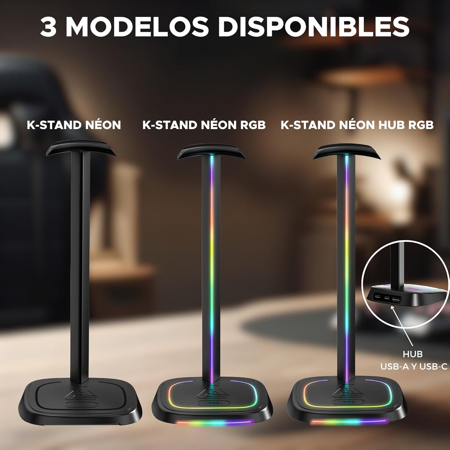 Thumbnail 5 de The G-Lab K-Stand Neon RGB soporte auriculares