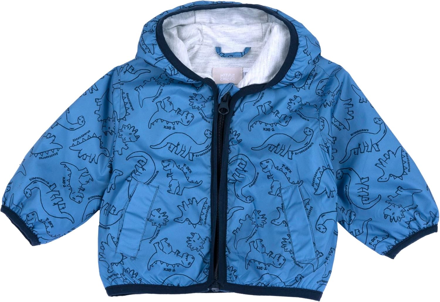 Detalle de Chicco Veste Bébé garçon 261_1 avec fermeture éclair pratique – beige à dinosaures