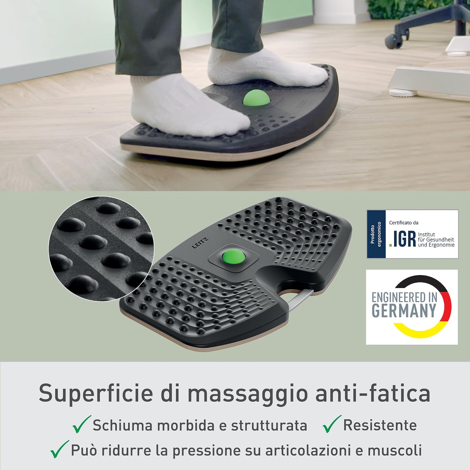 Detalle de Leitz Ergonomic Active Balance Board 14° 🧘