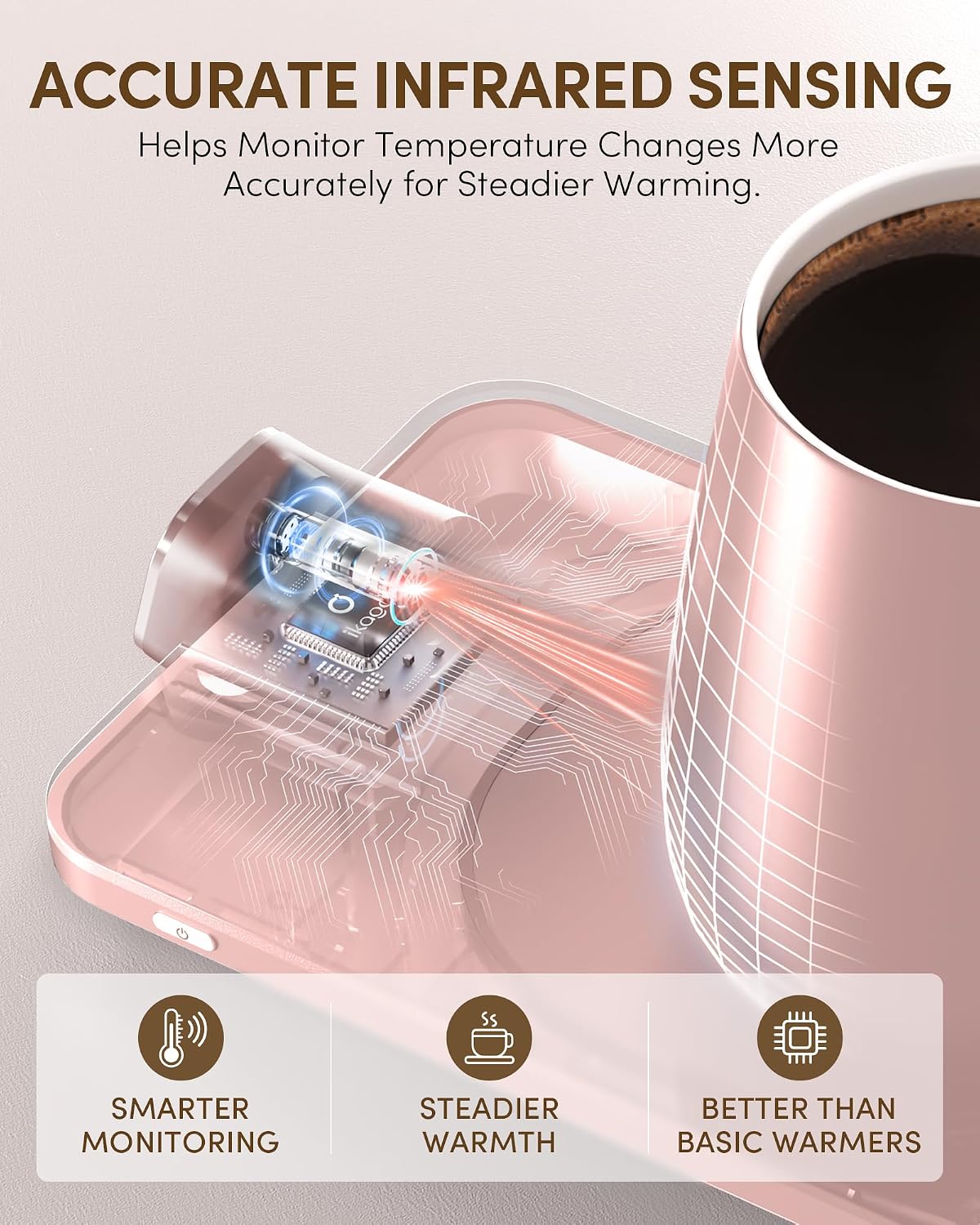 Thumbnail 4 de Coffee Mug Warmer & iKago Mug Set: Accurate Temperature Control for Desk