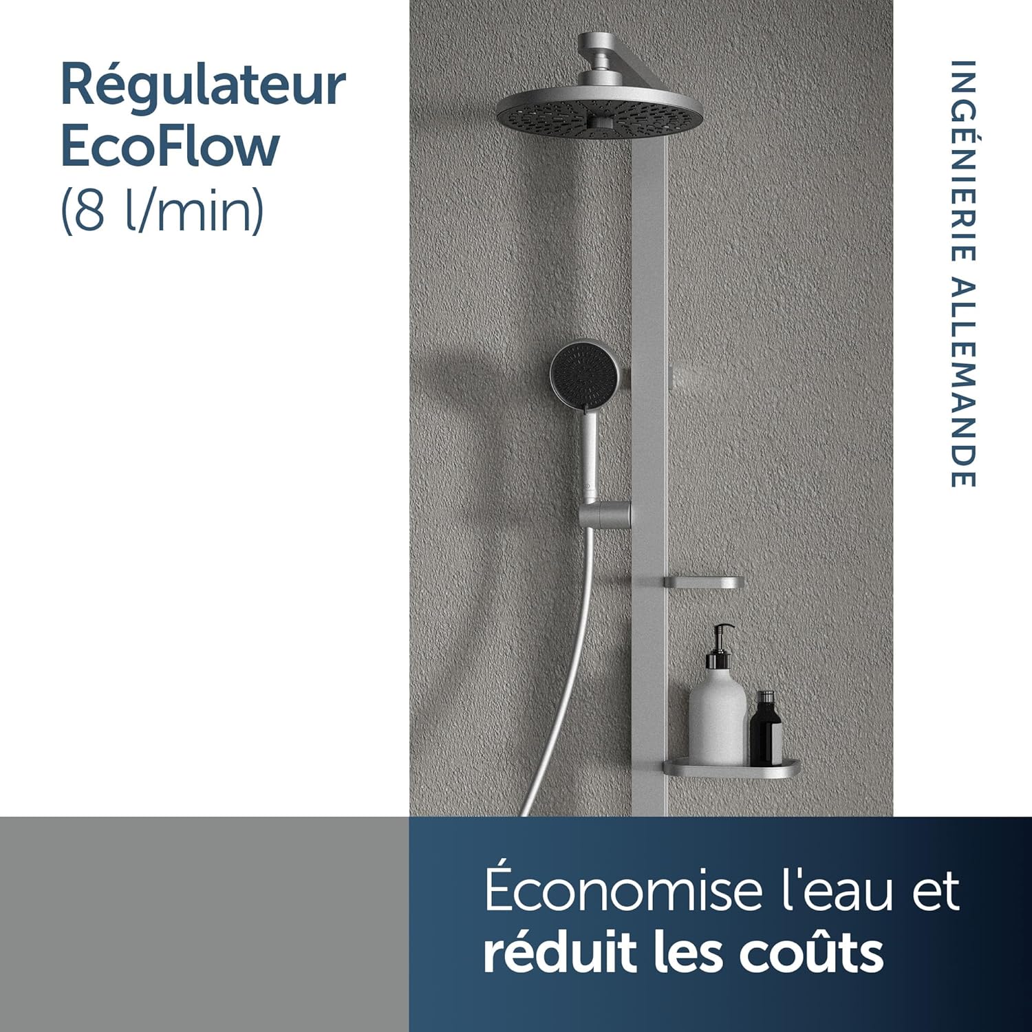Thumbnail 2 de Ideal Standard Idealrain Alu+ Douchette multi-fonctions – économie d'eau et design contemporain