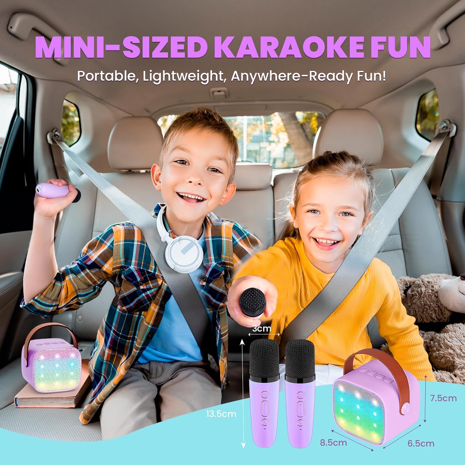 Thumbnail 5 de Wowstar Karaoke Maschine 2 Mikrofone Bluetooth 🎤
