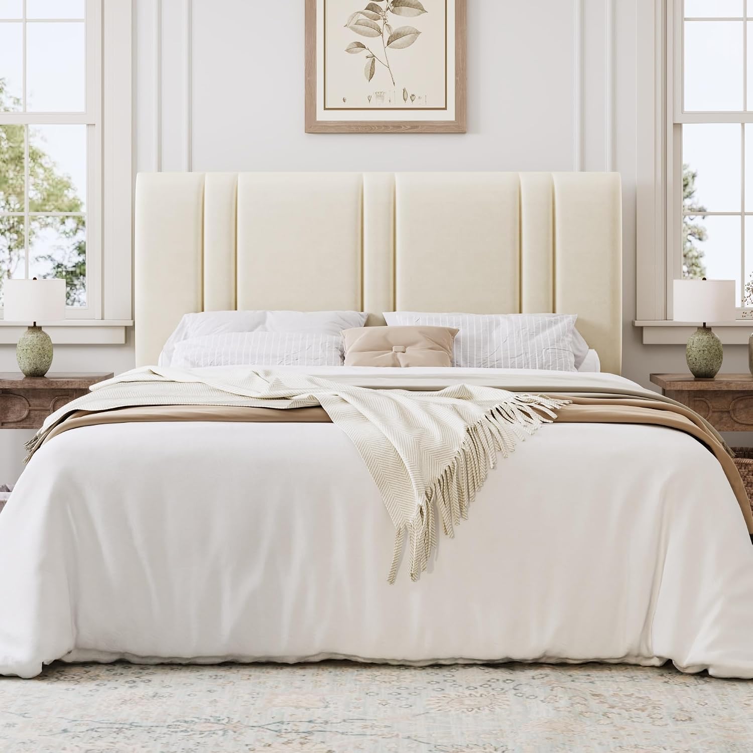 Detalle de SHA CERLIN Queen Bed Frame, Velvet