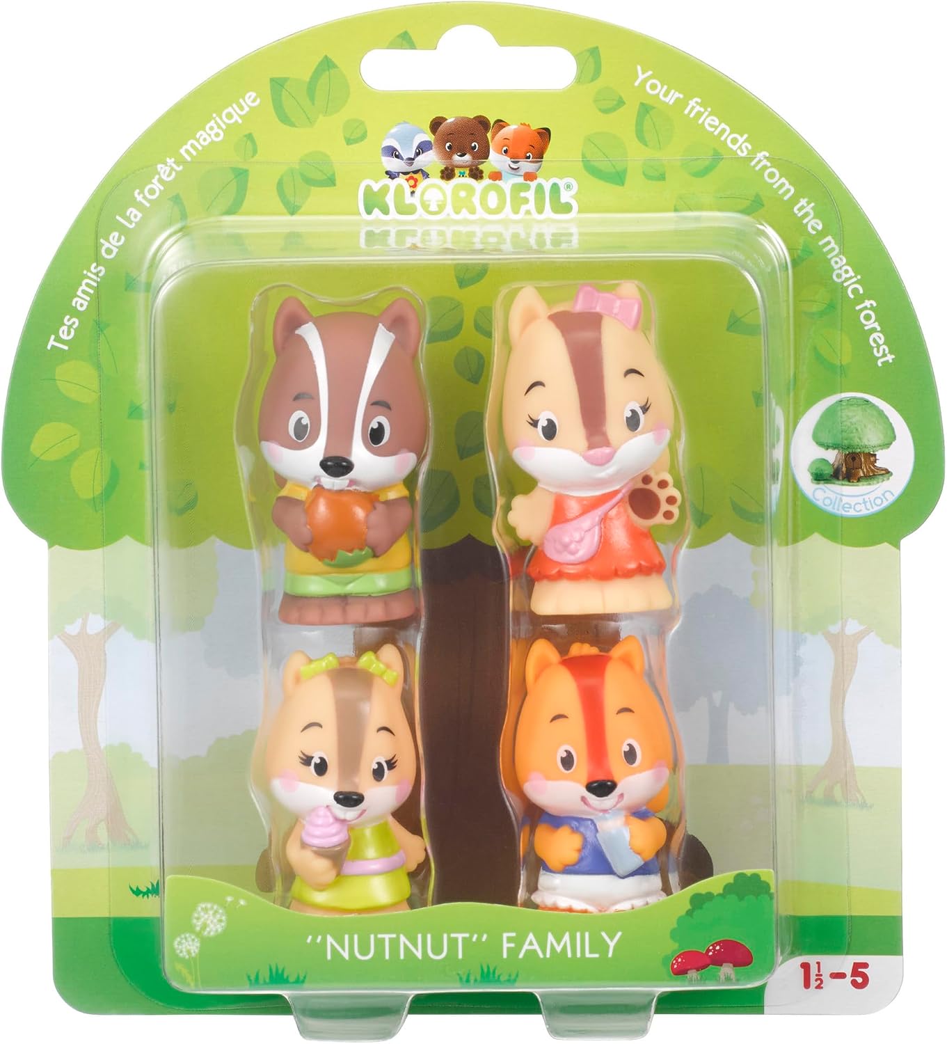 Detalle 2 de Klorofil Famille Nutnut figurines multicolores