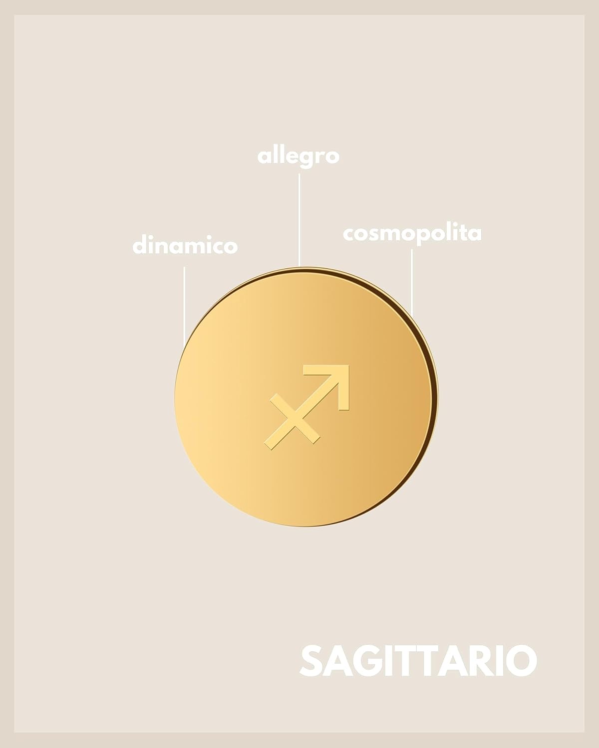 Detalle 2 de GD GOOD.designs Catena zodiacale oro 18 carati: collana impermeabile con ciondolo dell’oroscopo