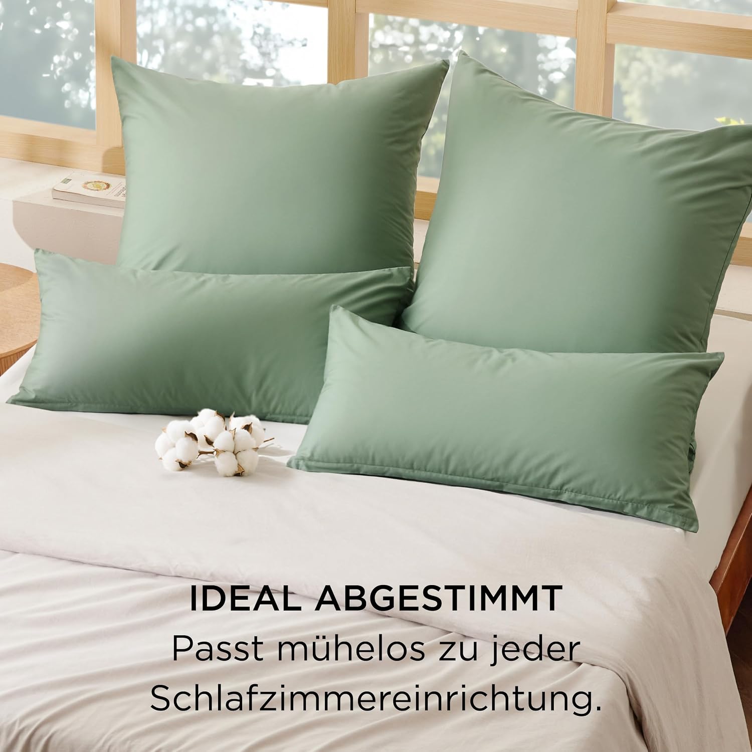 Thumbnail 4 de BEDSURE Kissenbezug 40x80 2er Set