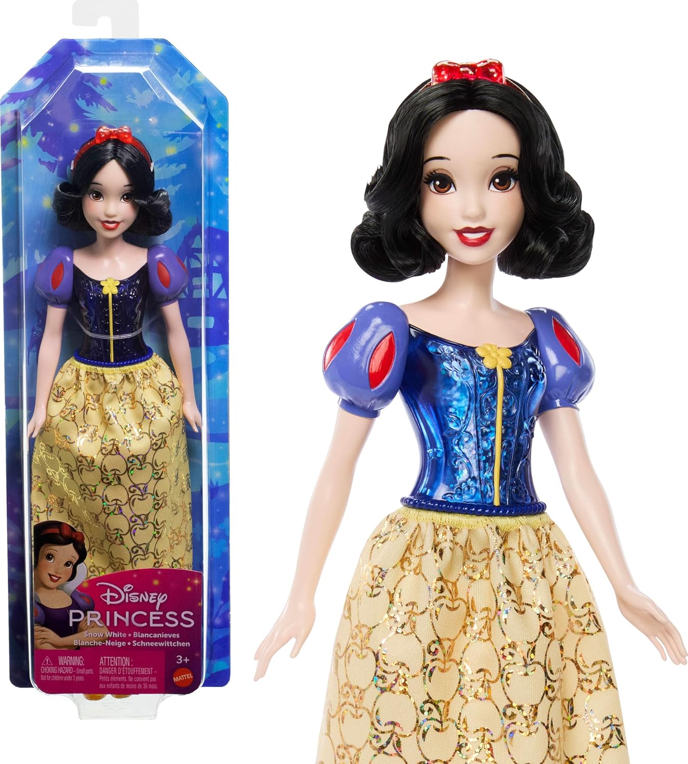 Detalle de Mattel HLW08 Blancanieves muñeca 3+ años 🎀