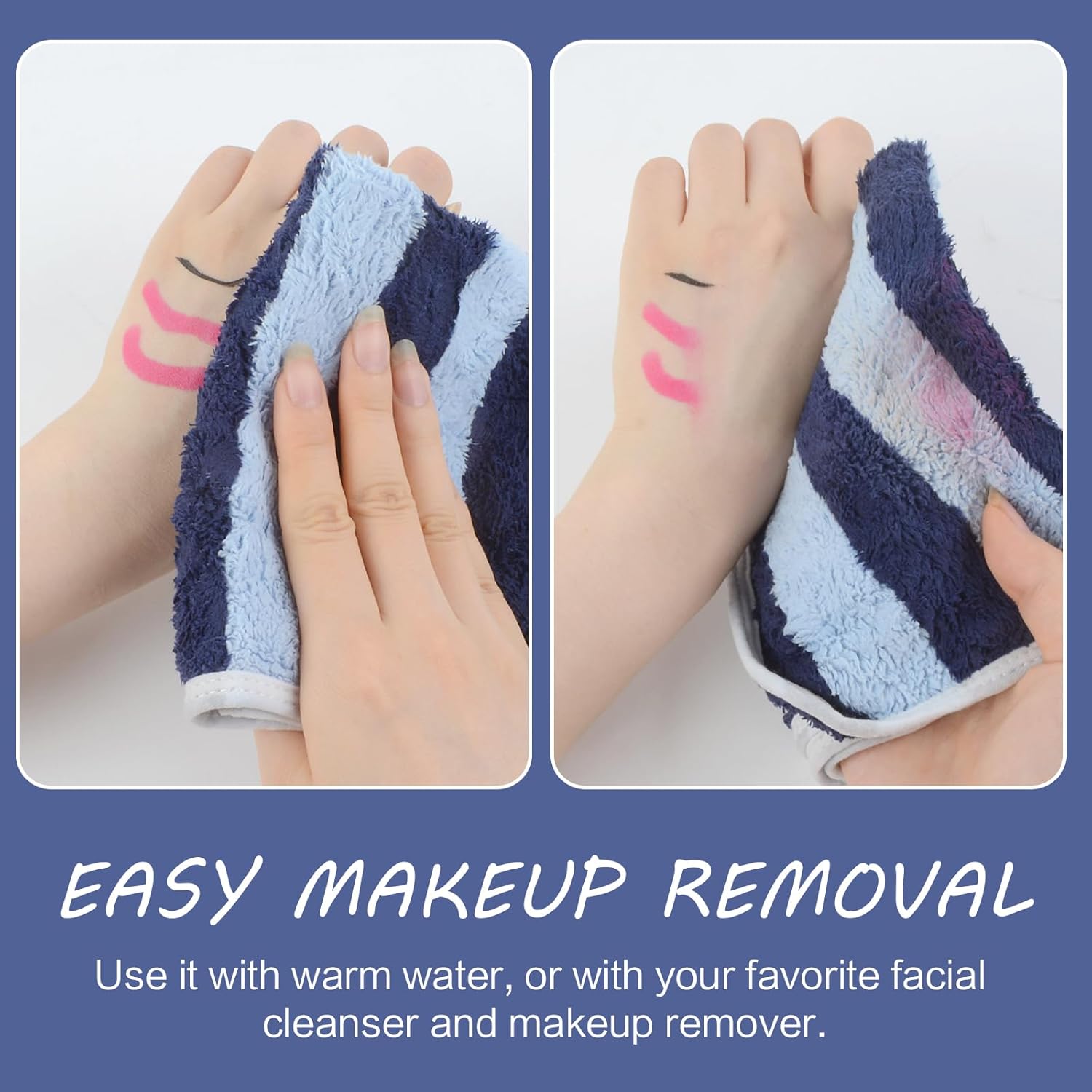 Thumbnail 4 de SINLAND Microfiber Facial Cloths Fast Drying Washcloths (12inch x 12inch) – Soft Makeup Remover & Washcloths Set