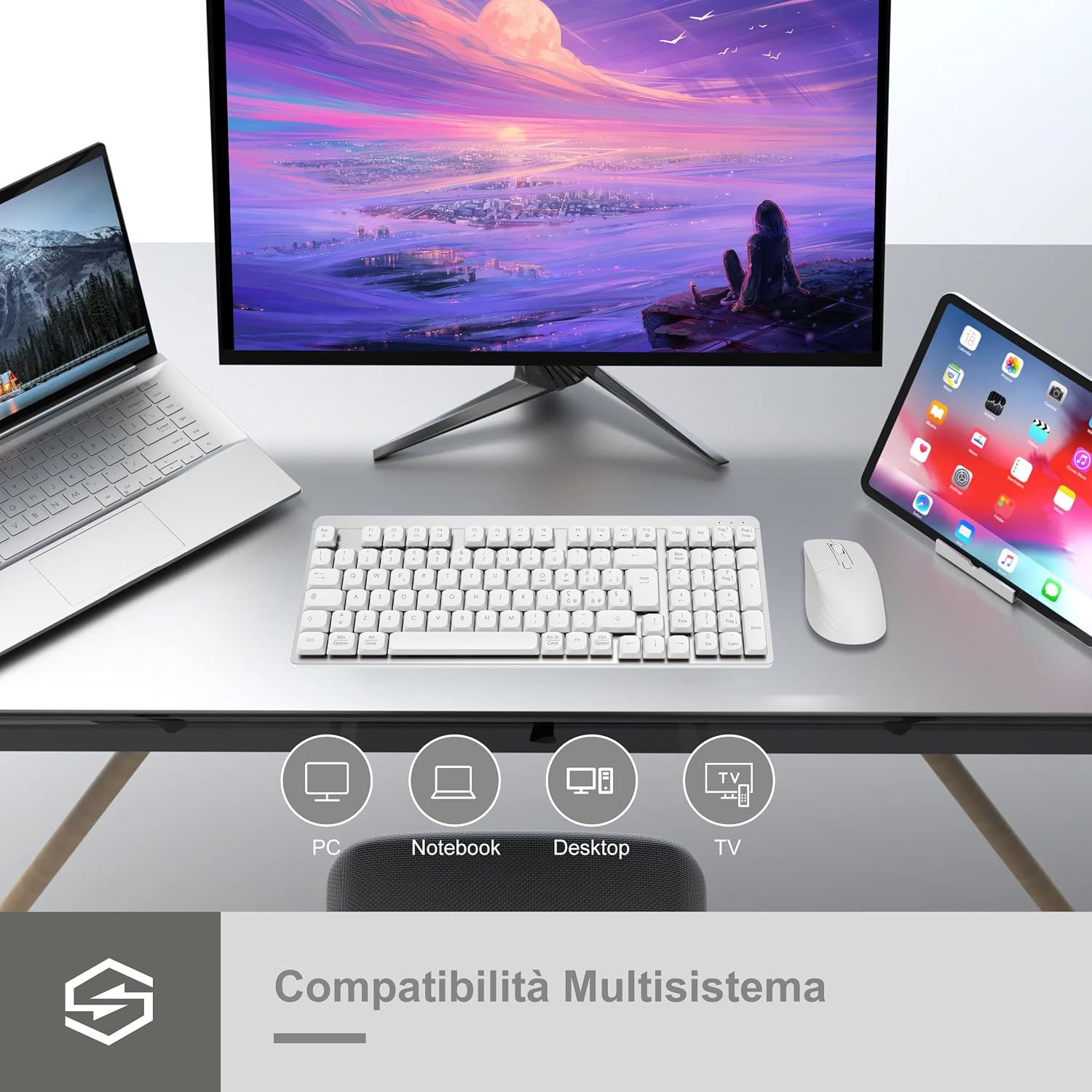 Thumbnail 6 de LeadsaiL FA98 Combo – bezprzewodowy zestaw klawiatury mechanicznej i myszy, 98 klawiszy
