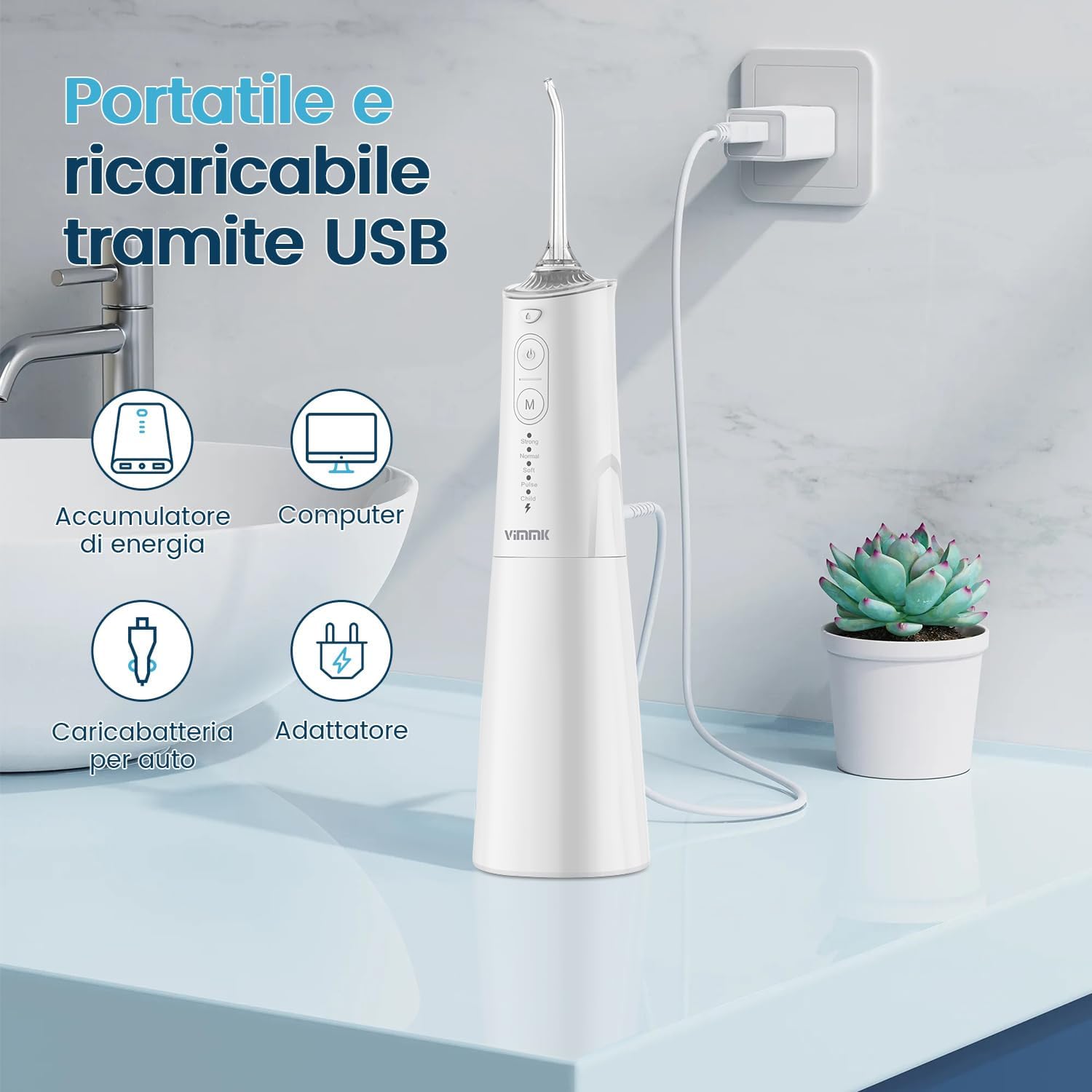 Thumbnail 5 de Vimmk Idropulsore Dentale Portatile Senza Fili